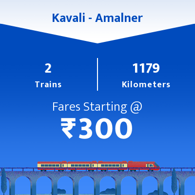 Kavali To Amalner Trains